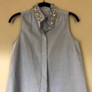 J crew tank with detail